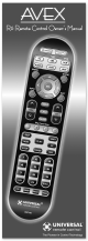 UNIVERSAL REMOTE CONTROL AVEX Manual