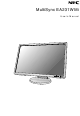 NEC MultiSync EA231WMi User Manual