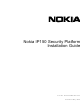 Nokia NBB0150000 - IP150 - Security Appliance Installation Manual