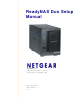 Netgear RND2110 - ReadyNAS Duo NAS Server Setup Manual