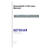 Netgear RNRX4410 - ReadyNAS 2100 NAS Server User Manual