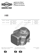 Briggs & Stratton 290000 - REV A Operator's Manual