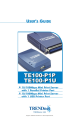 TRENDnet TE100-P1U User Manual