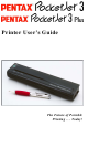 Pentax 206627 - PocketJet 3 Plus User Manual