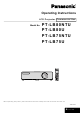 Panasonic LB75U - XGA LCD Projector Operating Instructions Manual