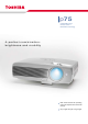 Toshiba TDP-P75 Specifications