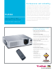 ViewSonic PJ552 Specification Sheet