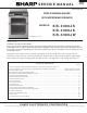 Sharp KB3300JK - Insight Range With Microwave Drawer Service Manual