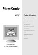 ViewSonic G75FB User Manual