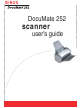 Xerox XDM2525D-WU - DocuMate 252 User Manual