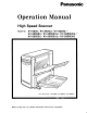 Panasonic KV-SS55EX Operation Manual