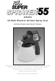 EARLEX SUPER SPRAYER 55 Operating Instructions Manual