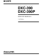 Sony DXC-390 Service Manual