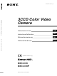 Sony ExwaveHAD DXC-C33 Instructions For Use Manual