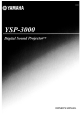 Yamaha YSP-3000bl Owner's Manual