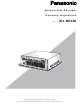 Panasonic WJND400 - NETWORK DISK RECORDER Operating Instructions Manual
