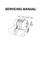 Kenmore 16677 - Serger Sewing Machine Servicing Manual