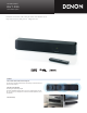 Denon DHT FS5 - X-SPACE Surround System Home Theater Speaker Sys Specifications