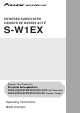 Pioneer S-W1EX Operating Instructions Manual