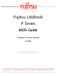 Fujitsu P1630 - LifeBook Tablet PC Bios Manual