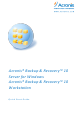 ACRONIS Backup & Recovery 10 Server for Windows Quick Start Manual
