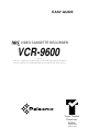 PALSONIC VCR-9600-CONNECTIONSETTING CHANNELSSETTING TIMERTROUBLE SHOOTING Easy Manual