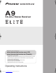 Pioneer Elite SX-A9-J Operating Instructions Manual
