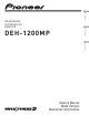 Pioneer DEH-1200MP Owner's Manual