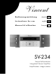 VINCENT SV-234 - ANNEXE 618 Instructions For Use Manual