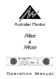 AUSTRALIAN MONITOR PA1200. Operation Manual