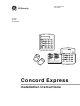 GE 60-806-95R-16Z - Security Concord Express System Control Panel Installation Instructions Manual