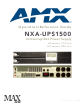 AMX NXA-UPS1500 UNINTERRUPTIBLE POWER SUPPLY Manual