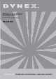 Dynex DX-LM100 - Wireless Laser Mouse User Manual
