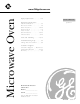 GE JES2251SJ - 2.2 CF Countertop Microwave XL LG Capacity Use And Care Manual