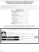 KitchenAid KHHC2090SBL - Architect 2.0 Cu Ft Microwave Oven Installation Instructions Manual
