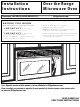 GE JVM1650CH - 1.6 cu. Ft. Spacemaker Microwave Oven Installation Instructions Manual