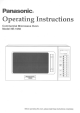 Panasonic NE1056A - COMMERCIAL MICROWAVE Operating Instructions Manual