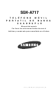 Samsung A717 - SGH Cell Phone 26 MB Manual Del Usuario