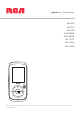 RCA M4202 - Opal 2 GB Digital Player Manual De L'utilisateur