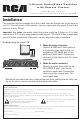 RCA VH911 - Video Switch User Manual