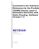 Netgear GSM7248R Command Line Interface Reference Manual