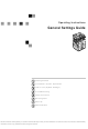 Ricoh 2020D - Aficio B/W Laser General Settings Manual