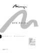 Mirage AVS-200 Owner's Manual