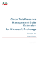 CISCO TELEPRESENCE MANAGEMENT SUITE EXTENSION 2.2 - FOR MICROSOFT EXCHANGE User Manual