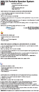 ISOUND 2X PORTABLE SPEAKER SYSTEM Manual