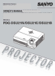 Sanyo PDG DSU21 - SVGA DLP Projector Owner's Manual
