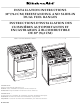 KitchenAid KDRS807SSS - 30 Inch Dual Fuel Range Installation Instructions Manual