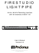 PRESONUS FIRESTUDIO LIGHTPIPE - V2.0 User Manual