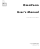 NUANCE OMNIFORM 3 User Manual