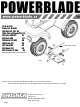 SWISHER PowerBlade PBA-6550 Assembly Instructions